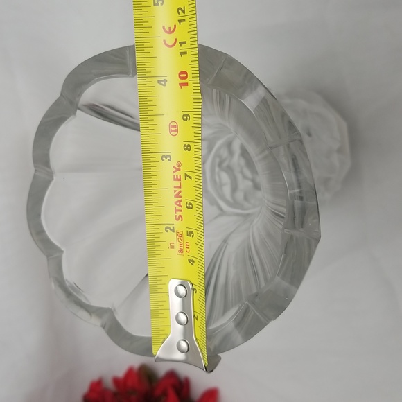 Bohemian Czech Schevogt Ingrid Roses Crystal Vase - Picture 5 of 16